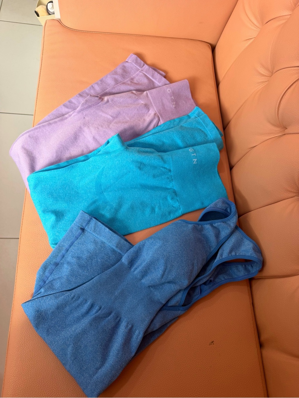 NVGTN Women’s Seamless Tank Tops in Blue, Teal & Lavender